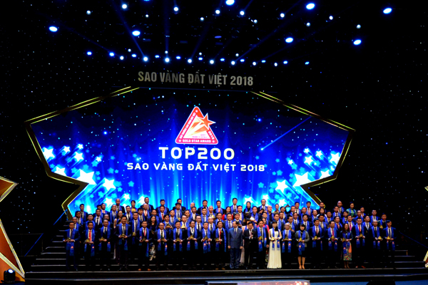 Top 200 DN nhận Giải Sao Vàng Đất Việt 2018