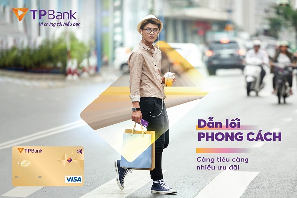 TPBank Visa Gold mang lại nhiều ưu đãi chi tiêu hấp dẫn cho chủ thẻ