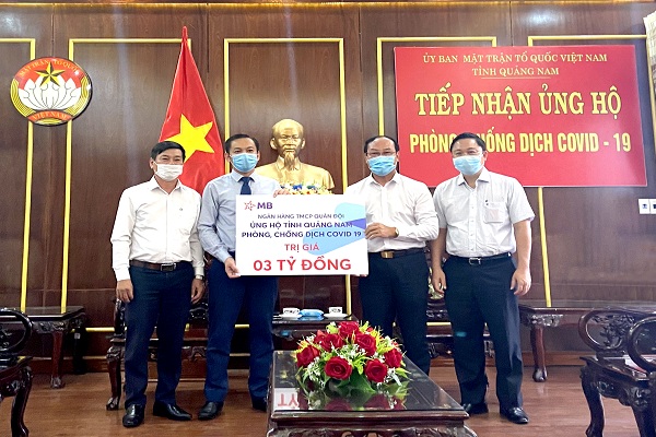 MB Quảng Nam hỗ trợ tỉnh Quảng Nam chống dịch COVID- 19