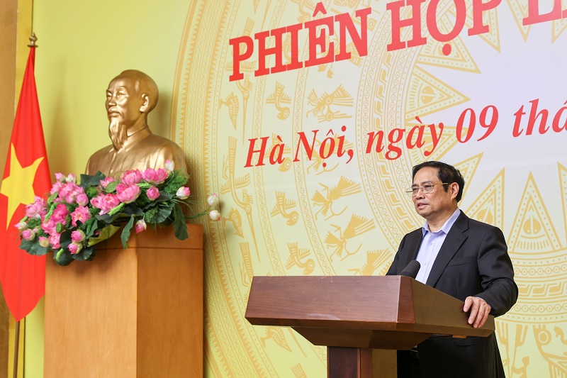 Sáng ngày 9/4, Thủ tướng Phạm Minh Chính - Trưởng Ban Chỉ đạo Quốc gia phòng chống dịch COVID-19 chủ trì phiên họp thứ 14 của Ban Chỉ đạo.