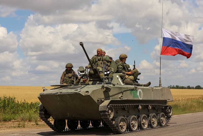 Xe tăng Nga tại tỉnh Zaporizhzhia