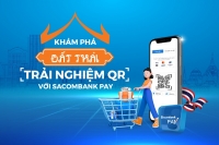 Dùng Sacombank Pay thanh toán QR code tại Thái Lan