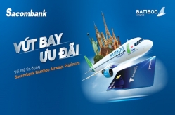 Mua vé máy bay ưu đãi 20% với Sacombank Bamboo Airways Platinum