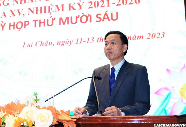 Ông Lê Văn Lương được phê chuẩn giữ chức vụ Chủ tịch UBND tỉnh Lai Châu nhiệm kỳ 2021 - 2026.