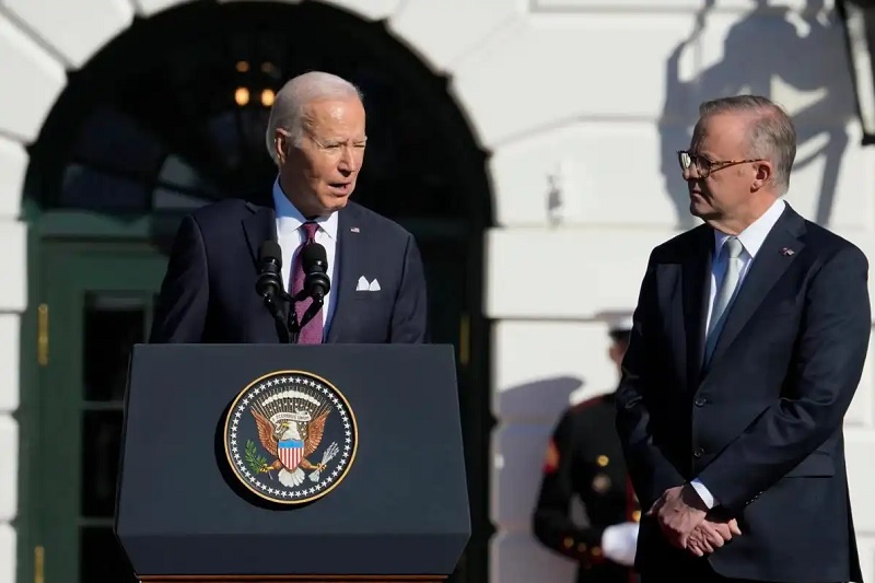 Tổng thống Biden phát biểu tại cuộc họp báo chung với Thủ tướng Úc Albanese