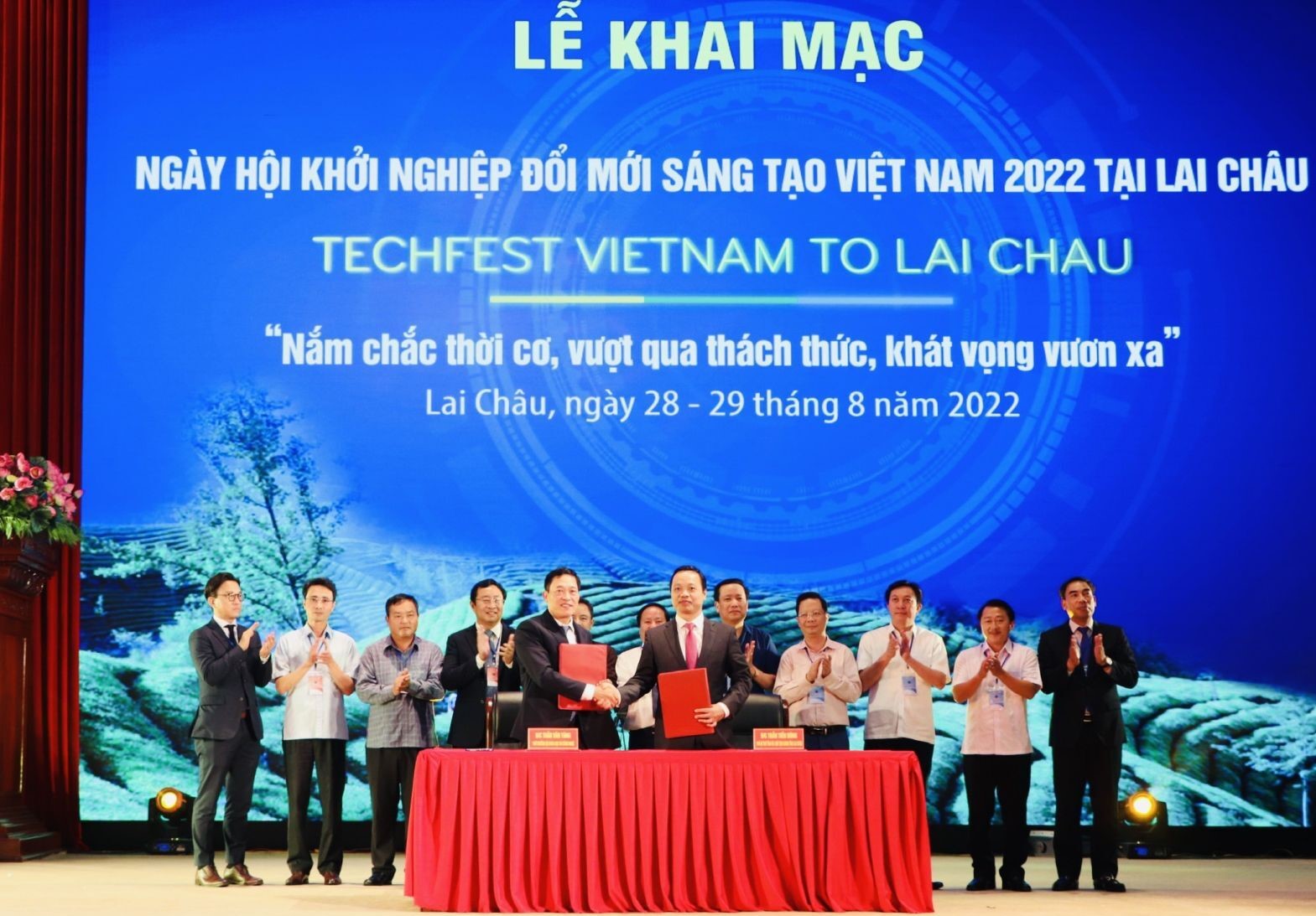 Bộ Khoa học và Công nghệ và tỉnh Lai Châu đã ký kết Biên bản ghi nhớ tiến tới phối hợp hoạt động khoa học, công nghệ và đổi mới sáng tạo giữa Bộ Khoa học và Công nghệ và tỉnh Lai Châu giai đoạn 2022 - 2025