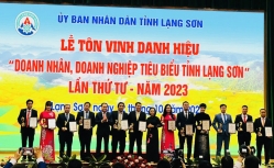 Lạng Sơn tôn vinh danh hiệu Doanh nhân, doanh nghiệp tiêu biểu