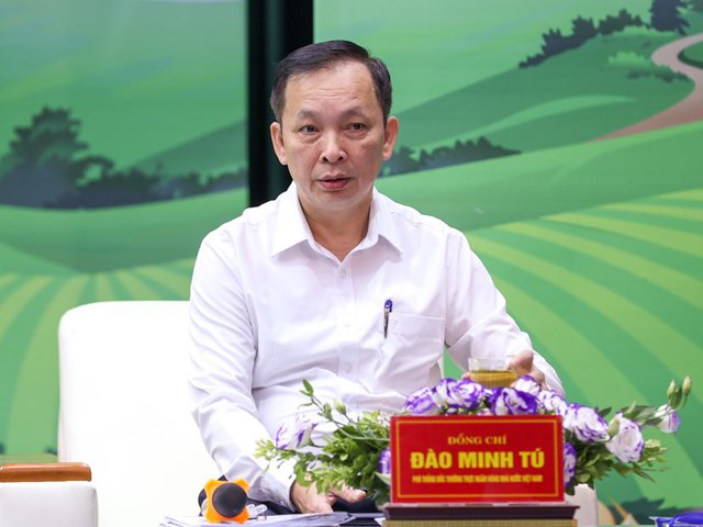 Phó Thống đốc NHNN Việt Nam Đào Minh Tú làm rõ các vấn đề liên quan đến tín dụng - Ảnh: VGP/Nhật Bắc