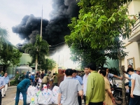 Vụ cháy lớn tại Công ty CP Thông Quảng Ninh, không có thiệt hại về người