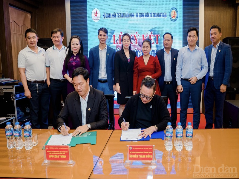 HDN trẻ Quảng Ninh ký hợp tác thương mại với HDNT Ninh Thuận. Lê Cường
