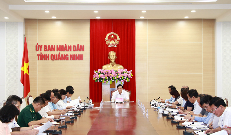 Chủ tịch UBND tỉnh Quảng Ninh chỉ đạo xây dựng đề án phát triển kinh tế cảng biển. Đề án được kỳ vọng sẽ giúp kinh tế Quảng Ninh buets phá trong thời gian tới. Ảnh QNP