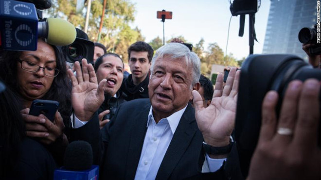 Ứng viên phe cánh tả đắc cử Tổng thống Mexico