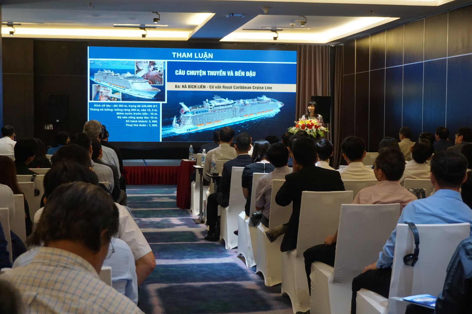 Đại biểu tham gia đông đảo tại Hội nghị quốc tế về phát triển du lịch tàu biển tổ chức tại Đà Nẵng ngày 15/11