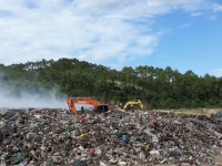 Nghệ An: Cháy tại bãi rác huyện Quỳnh Lưu vẫn chưa thể dập tắt