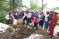 Huyện Nghi Xuân, Hà Tĩnh:p/Hiệu quả “kép” từ xử lý rác thải thành phân hữu cơ