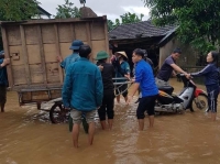 Nghệ An: Nhiều nơi vẫn ngập sâu, lũ các sông đang lên cao