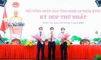 Được bầu giữ chức vụ chủ chốt, các lãnh đạo tỉnh Nghệ An nói gì?