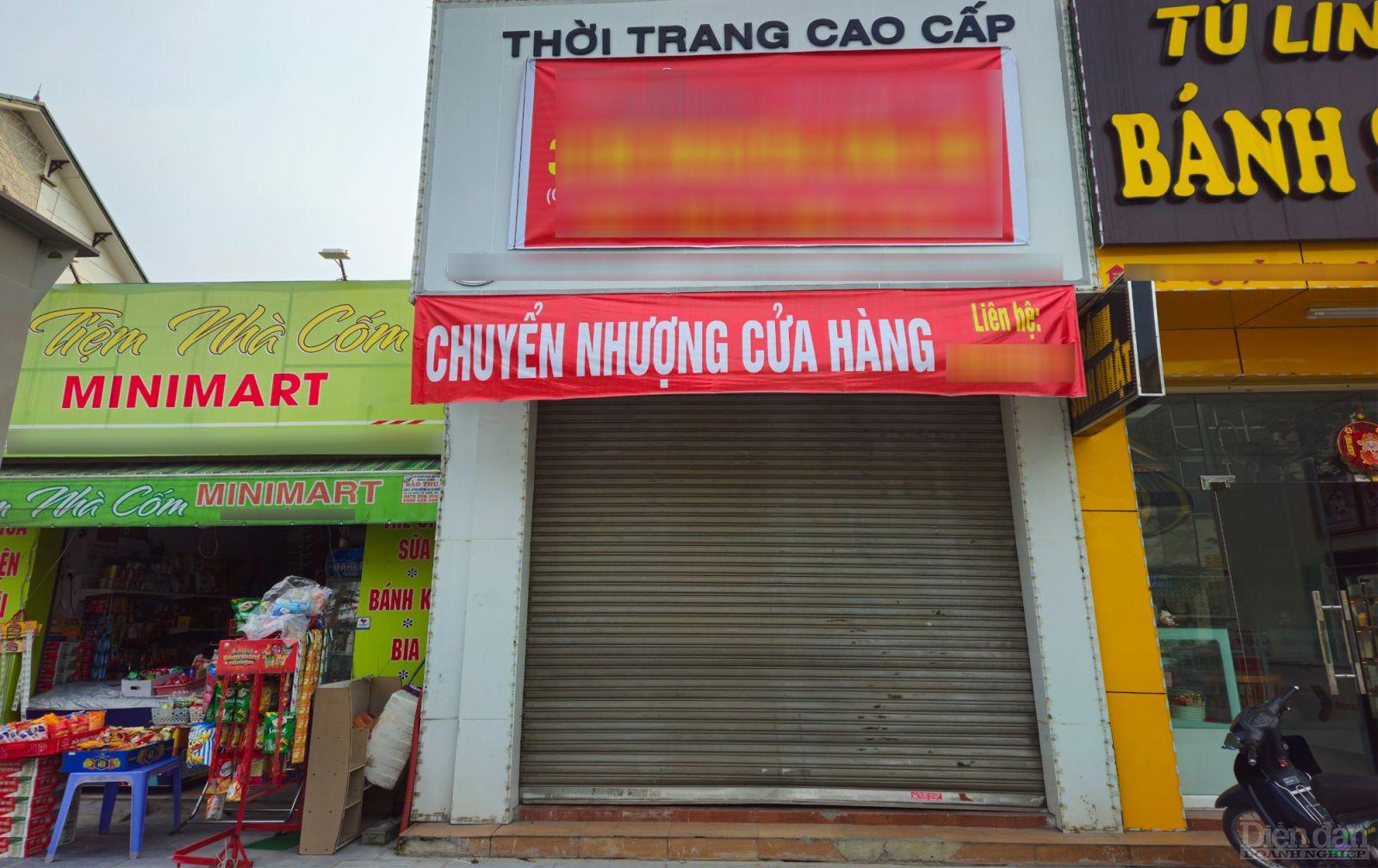 Nhiều cửa hàng bán lẻ ở TP Vinh, tỉnh Nghệ An ế ẩm, sang nhượng lại mặt bằng kinh doanh