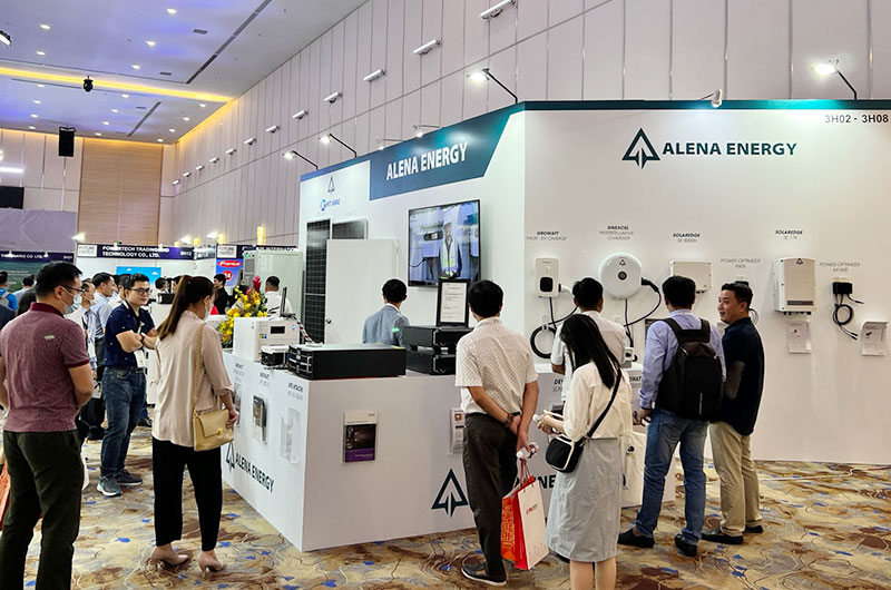 Alena Energy giới thiệu tại gian hàng với diện tích tới 45m2 tại booth 3H02 và 3H08