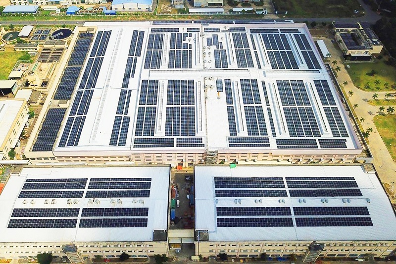 Dự án điện mặt trời mái nhà tại Nhà máy Rise Sun Hồng Kông (Việt Nam) thuộc KCN Thành Thành Công, Tây Ninh do TTC Energy triển khai có tổng công suất lắp đặt 4.148,760 kWp.