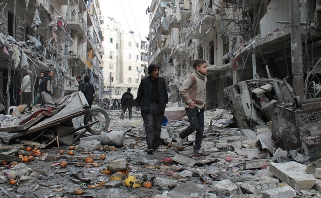 Khung cảnh hoan tàn ở đất nước Syria (Nguồn: Tạp chí Time)