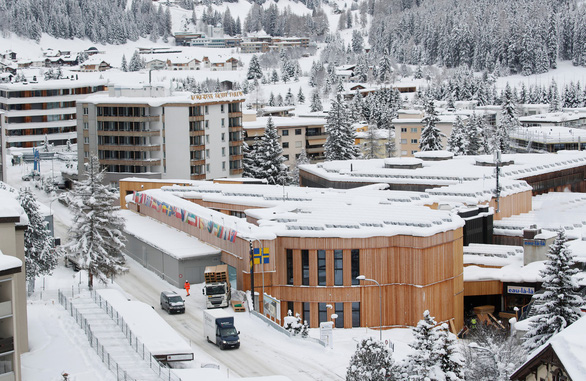 Nơi diễn ra WEF tại Davos chìm trong băng giá