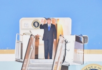 [Hội nghị Thượng đỉnh Mỹ - Triều] Tổng thống D. Trump đã về tới khách sạn JW Marriott