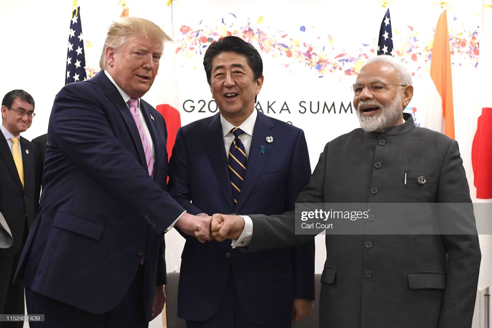 Cựu Tổng thống D. Trump và Thủ tướng Nhật, Ấn Độ