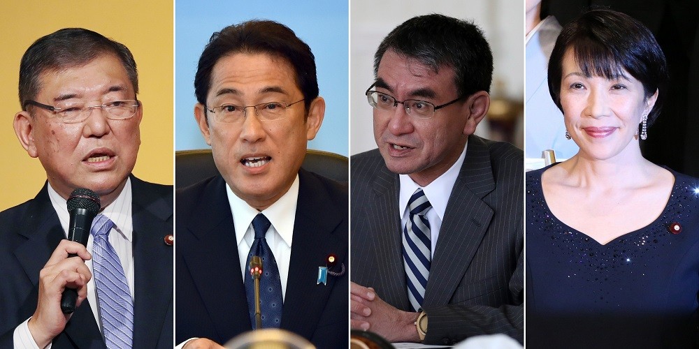 Các ứng viên cho ghế Chủ tịch đảng LDP (Ảnh: ADP)