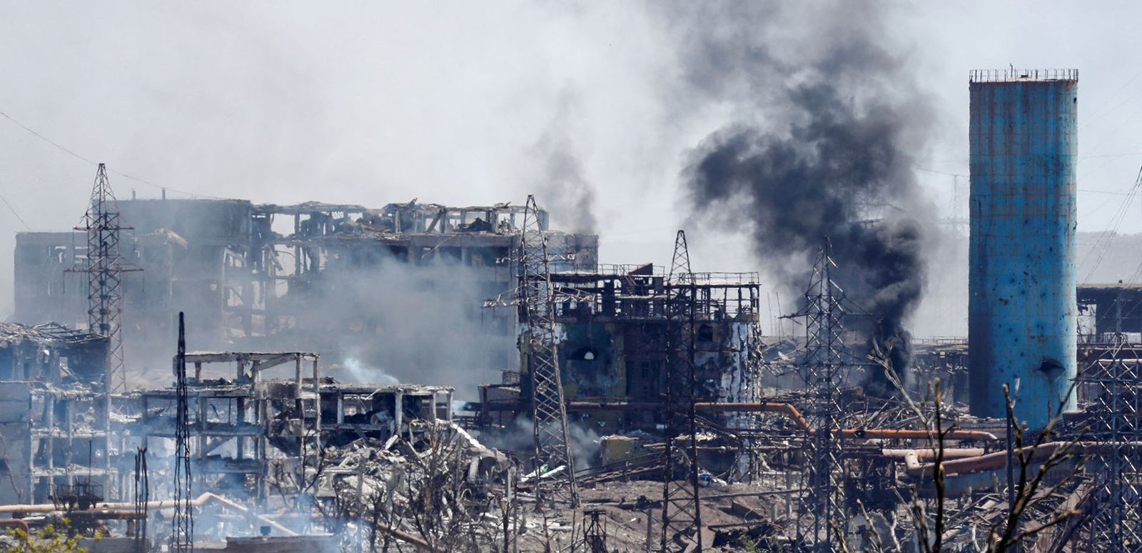 Cảnh hoan tàn đổ nát ở Mariupol