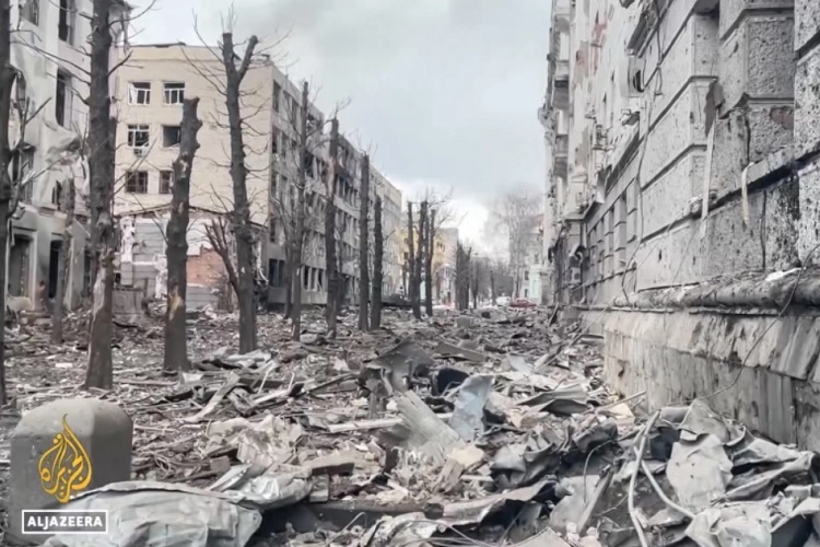 Donbass bị tàn phá nặng