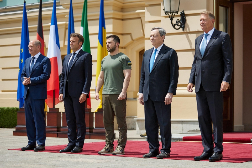 Các nguyên thủ châu Âu trong chuyến thăm Ukraine hồi tháng trước