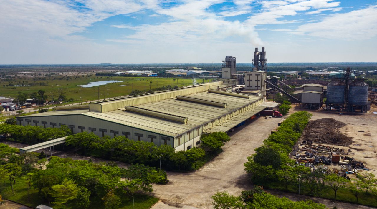 Nhà máy của công ty MDF Quảng Trị