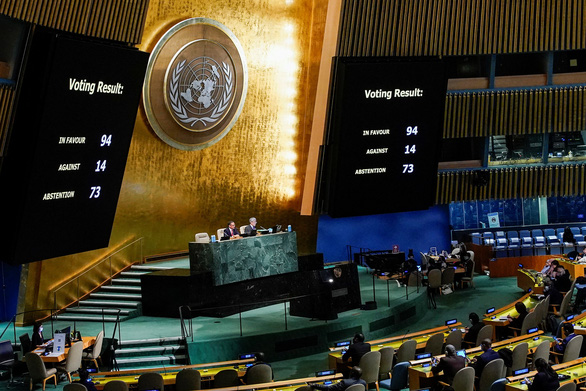 Kết quả bỏ phiếu tại Đại hội đồng Liên Hợp Quốc