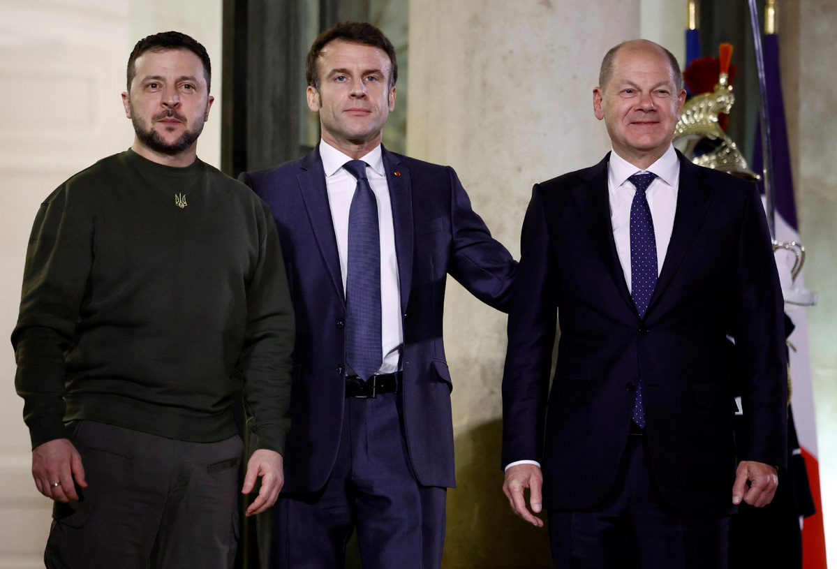 Lãnh đạo Pháp, Đức và Tổng thống Ukraine tại Paris