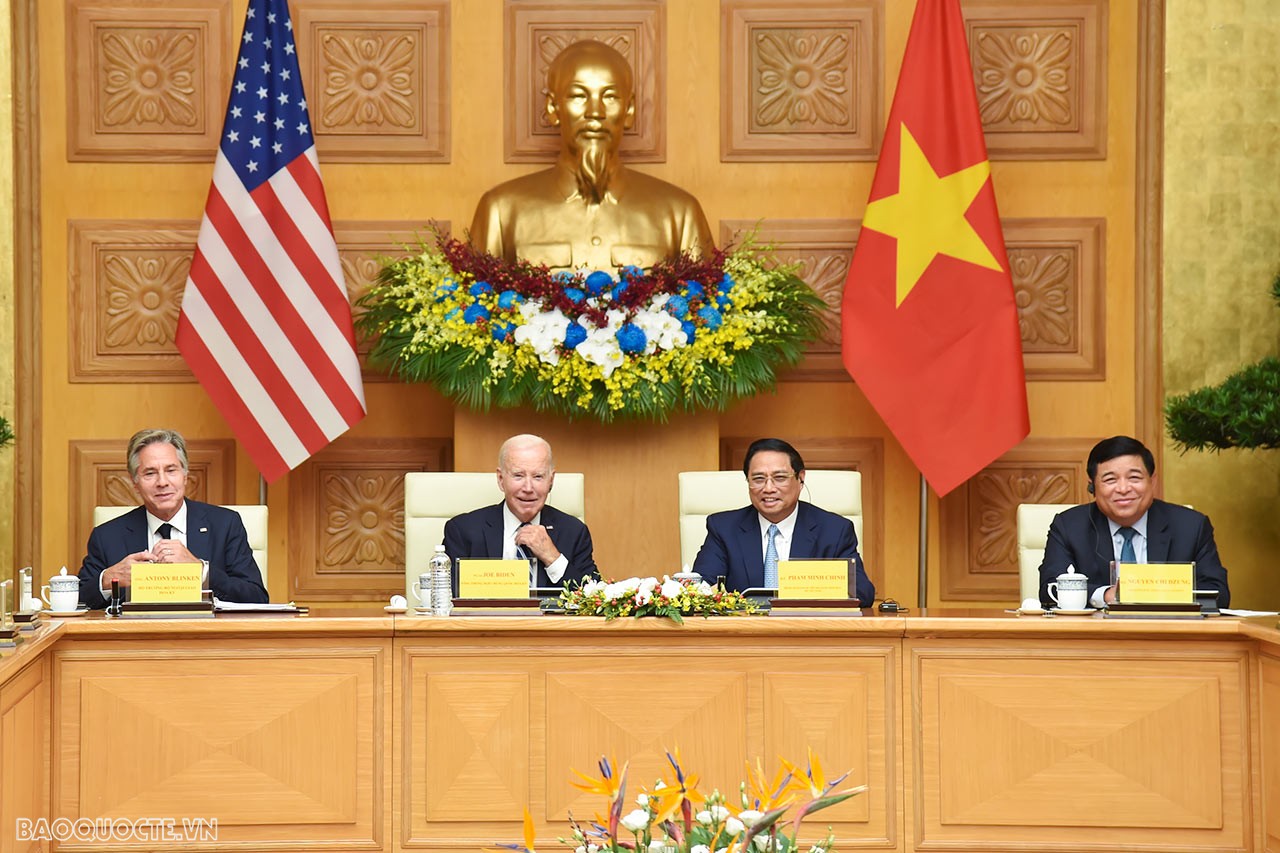 Hội nghị cấp cao Việt - Mỹ về đầu tư đổi mới sáng tạo (Ảnh: TTXVN)
