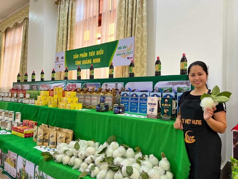Sản phẩm của HTX Nông, Lâm, Ngư nghiệp Việt Hưng tham dự Hội thi Nhà nông đua tài năm 2022