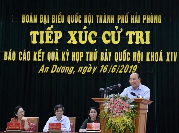 Thủ tướng Nguyễn Xuân Phúc tiếp thu ý kiến cử tri huyện An Dương