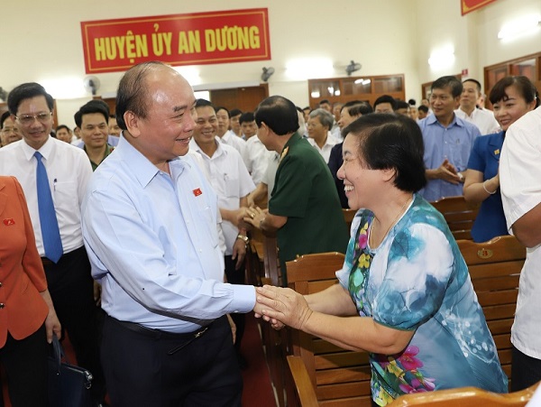 Thủ trướng Nguyễn Xuân Phúc gặp gỡ cử tri huyện An Dương