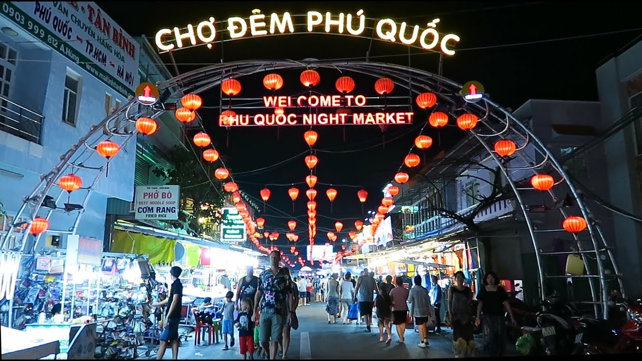 Chợ đêm Phú Quốc, một điểm nhấn tạo ra sự hấp dẫn cho nhiều sự án BĐS du lịch nghỉ dưỡng tại 