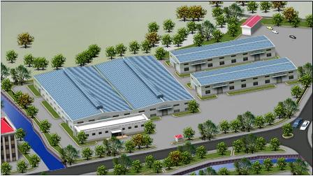 Cụm công nghiệp Hòa Sơn được quy hoạch đồng bộ nhà máy, khu dịch vụ.