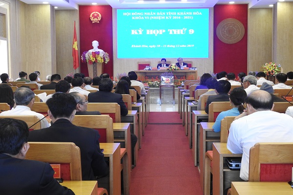 Quang cảnh kỳ họp HĐND tỉnh Khánh Hòa
