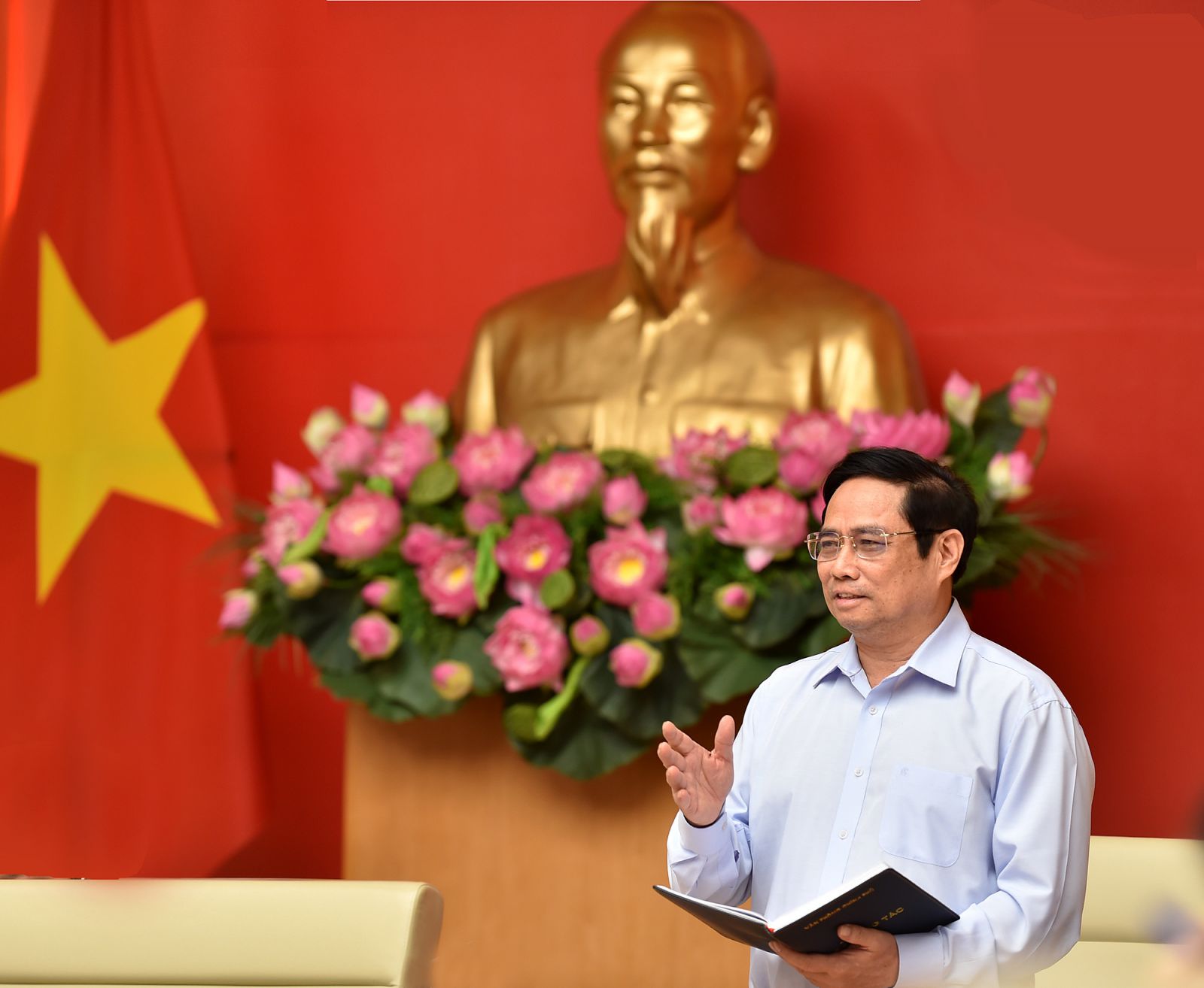 Thủ tướng Chính phủ Phạm Minh Chính phát biểu kết luận Hội nghị - Ảnh: VGP