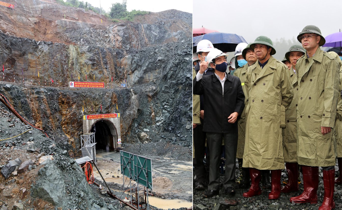 Phó Thủ tướng Chính phủ Lê Văn Thành yêu cầu Tập đoàn Điện lực Việt Nam (EVN) chỉ đạo tạm dừng thi công công trình nhà máy thủy điện Hòa Bình mở rộng để đảm bảo an toàn - Ảnh: VGP