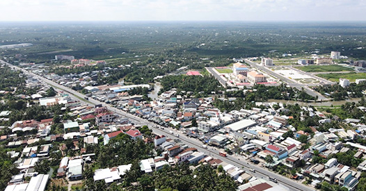 Thị trấn Bình Phú, huyện Cai Lậy, tỉnh Tiền Giang được công nhận đạt chuẩn đô thị văn minh.