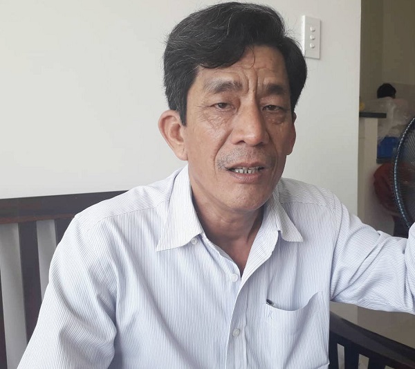 Ông Lê Văn Lung, đại diện cho một số hộ dân trong 4,3ha nêu ý kiến