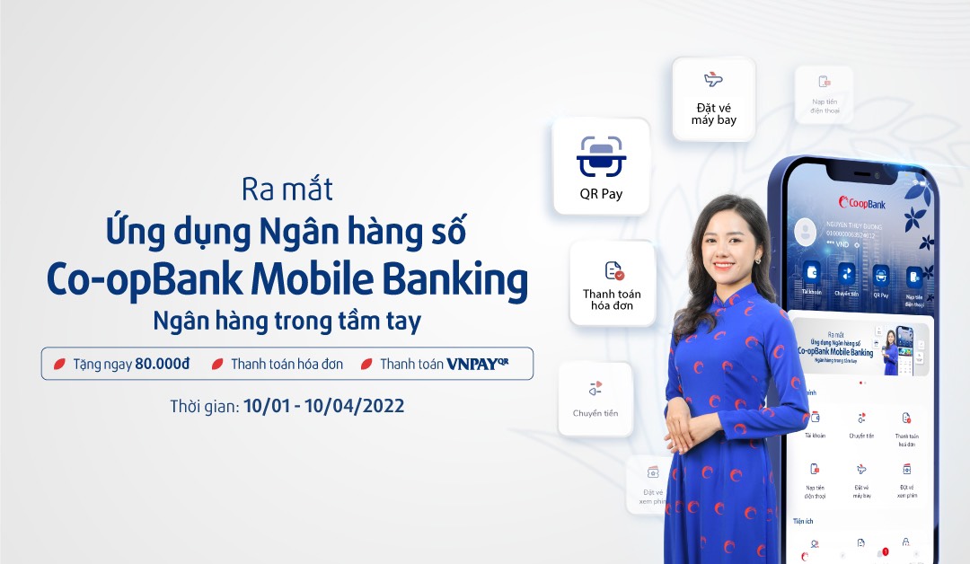  ứng dụng Ngân hàng số trên điện thoại di động (Co-opBank Mobile Banking)