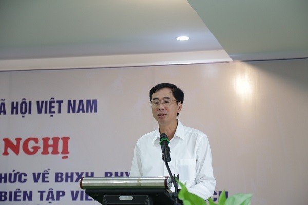 hó Tổng Giám đốc BHXH Việt Nam Đào Việt Ánh phát biểu tại hội nghị.