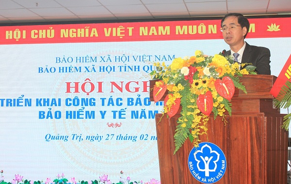 Ông Đào Việt Ánh - Phó Tổng Giám đốc BHXH Việt Nam phát biểu tại Hội nghị