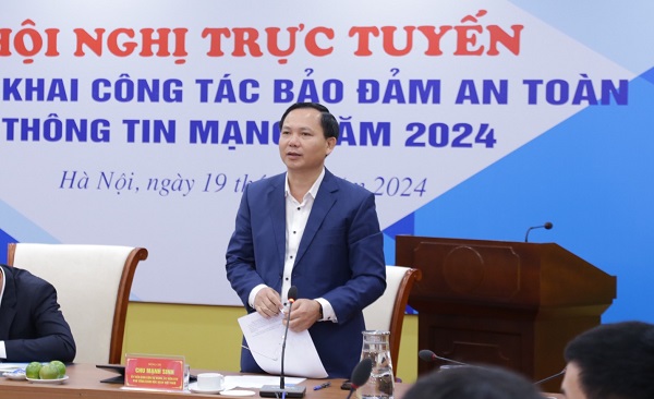  Ông Chu Mạnh Sinh - phó Tổng Giám đốc BHXH Việt Nam phát biểu tại Hội nghị